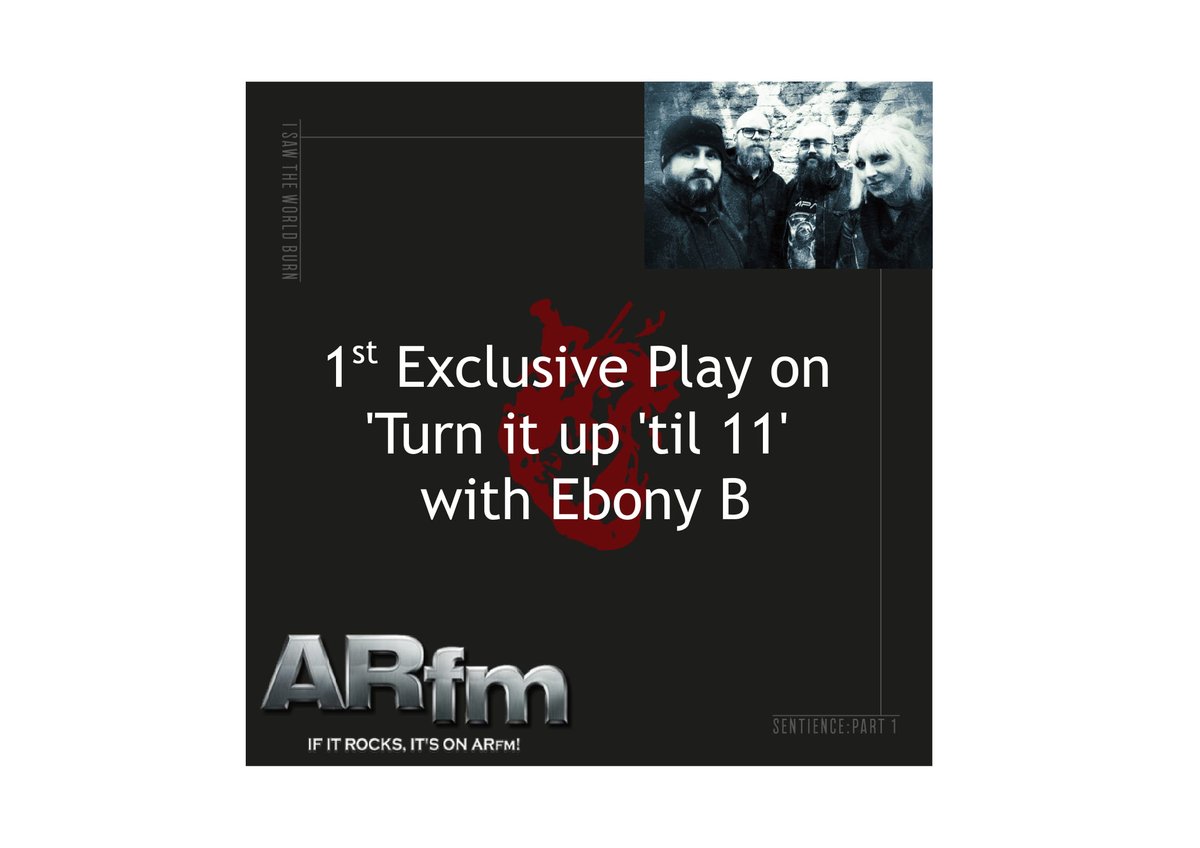 Ebony_B_1's tweet photo. Good evening radio peeps! I have the brand new release from I Saw The World Burn EXCLUSIVE TO @ARfm  never heard on the airwaves before, so tune in to hear it first! @ISTWB #ISawTheWorldBurn #ARfm 
Tune in from 9pm GMT/4pm EST to https://t.co/6MgSxxE7k7 😎🤘🎤🎧🎼💿📻🎙🎚🎛🎵🎶 https://t.co/JhhwcnyJhq