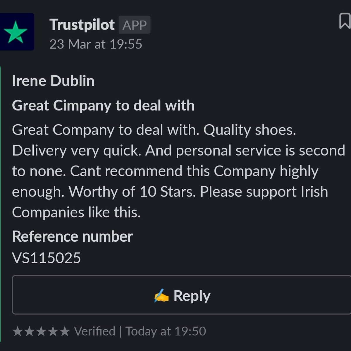 We love hearing what our customers have to say! We use your reviews to constantly improve and develop! Thanks for all your support! 😊