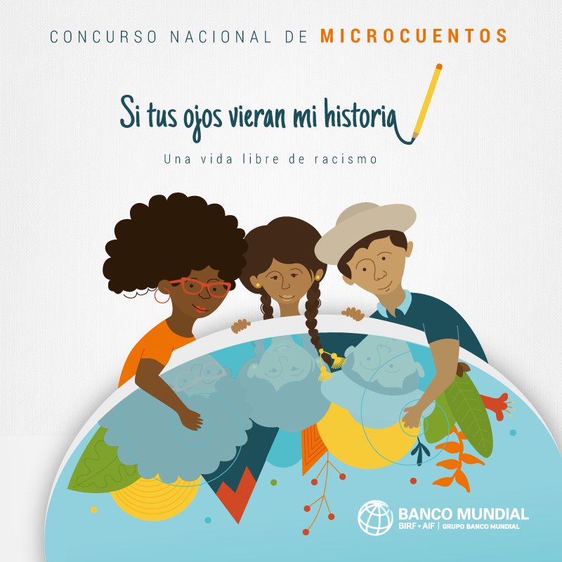 BancoMundialLAC's tweet photo. ¿Estás en #Bolivia y te gusta escribir? PARTICIPA en del 1er Concurso de MicroCuentos para una sociedad vida libre de #racismo:  https://t.co/9k71IF8W3J https://t.co/gzaVPACEjU