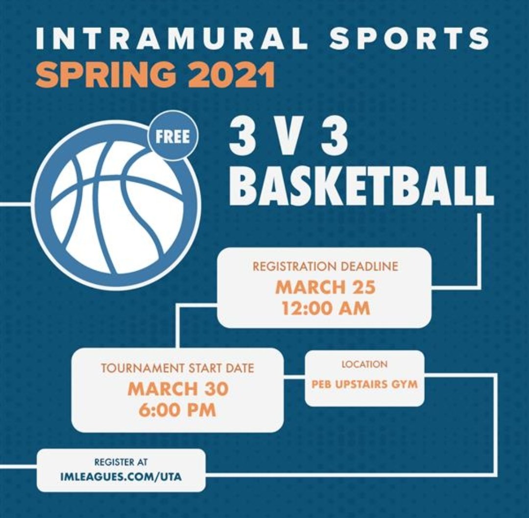 UTAIMSports's tweet photo. As the weather warms up, so does our intramural lineup. Some of our best leagues are around the corner. Sign up today!!

↪https://t.co/tul5QUxws4 https://t.co/jxBZKcVMYv