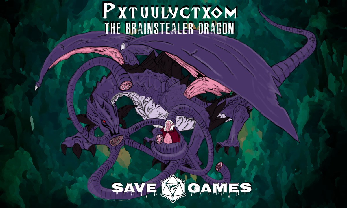 saveVSgames's tweet photo. We finished the 2nd 5e Boss Battle Series - A Mind Flayer Prison Break with this guy as the final boss!  It was an epic adventure that took almost 10 hours overall!  #dnd #5e #savevsgames https://t.co/o1j2kM8JUU