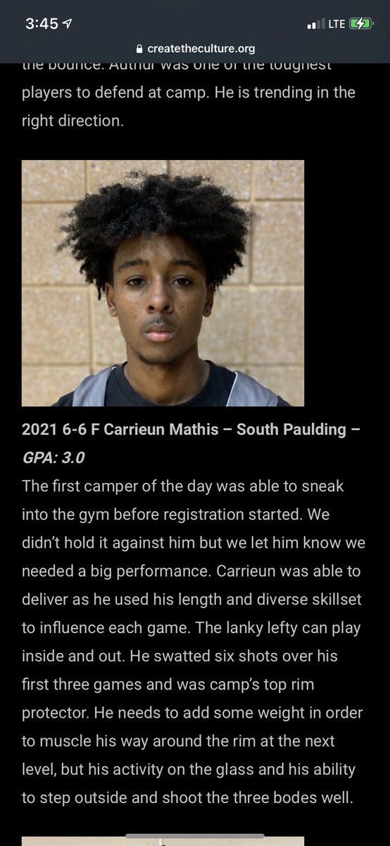 mathis_carrieun's tweet photo. First off I want to thank #CTCComeback for the opportunity of getting invited to the camp. Thanks for the evaluation, I love the game and whatever it takes will get done to get to the next level.✍️@KyleSandy355 @CTCAthletics @Jarrett_PRO @PRO_Movement1 @priority_sky https://t.co/Mr97ophx32