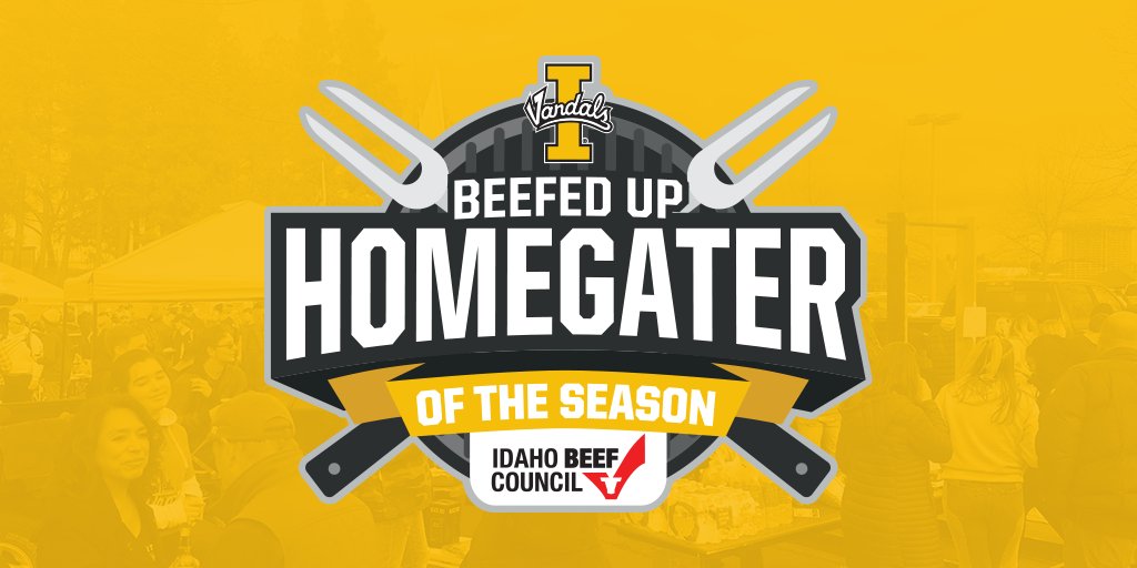 Vandals Spring Football means HOMEgating! We've teamed up with Idaho Beef Council to select one #BeefedUpVandals Homegater of the Season.

One lucky fan will win a Vandals tailgate table, tailgate essentials, $100 beef certificate + MORE!

Enter here: GoVandals.com/Beef