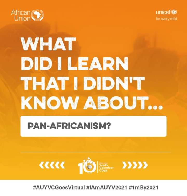 Youth is the backbone of any nation.
#AUYVCgoesvirtua
 #IAmAUYV2021
#1mBy2021