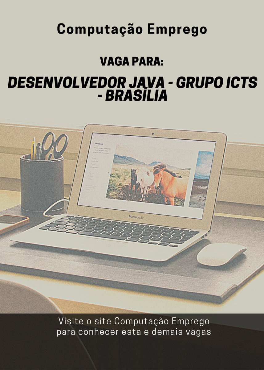 computemprego's tweet image. Desenvolvedor Java - Grupo ICTS - Brasília
computacaoemprego.blogspot.com/2021/03/desenv…
#java #desenvolvedorjava #vaga #emprego