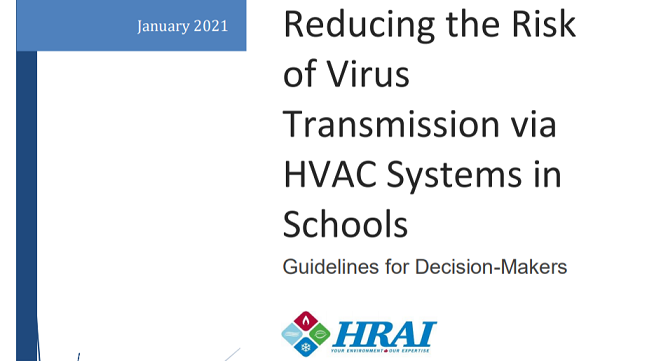 HRAI_Canada's tweet photo. Improving IAQ is among the non-pharmaceutical strategies for controlling the spread of #COVID19. Read #HRAI's whitepaper to learn how the #HVAC community can contribute to cleaner school environments:  https://t.co/SJEl4ZNWQh https://t.co/raPWEC6Aif