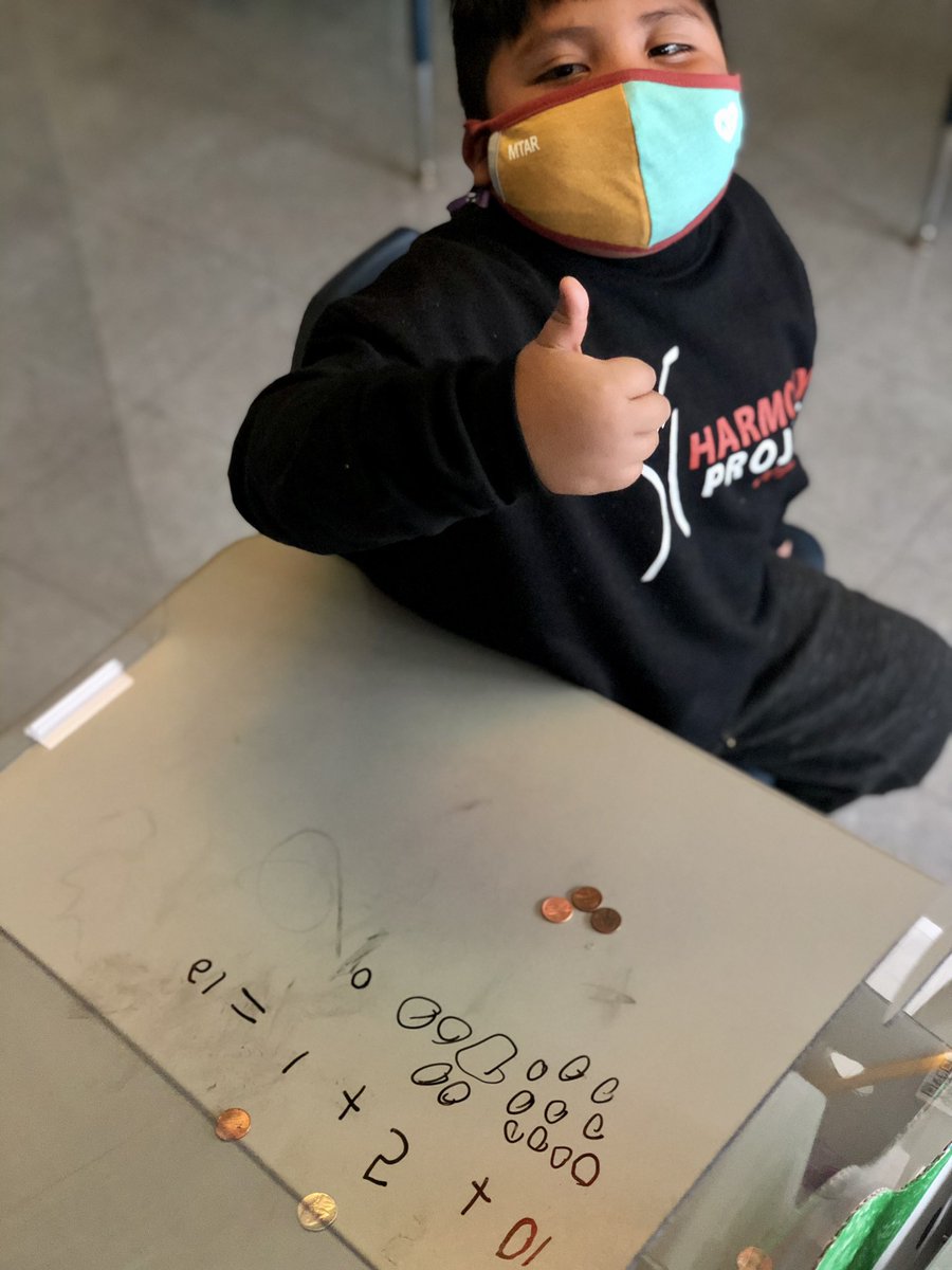 heymsberry's tweet photo. Proud of these kids! 4th day of in-person learning in hybrid for them and they’re absolutely crushing identifying &amp; adding up the value of coins 🪙👍  @KCPS_Wheatley https://t.co/PrMi3fdUpL