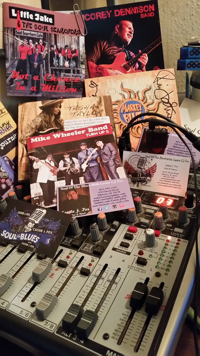 CassieJFox's tweet photo. #TBT 2016 Radio Show #SOTB The Artists Album Mixing Board Series #MarkeyBlu #TashaTaylor #CoreyDennison #LittleJake #SoulSearchers #BennyTurner #MikeWheelerBand #CassieJFoxPhotos https://t.co/JOQIVZwp8D