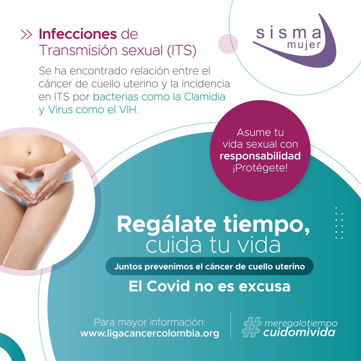 SismaMujer's tweet photo. El riesgo de desarrollar cáncer de cuello uterino se incrementa de acuerdo con el número de factores de riesgo presentes. Pero, ¿sabías que la mayoría de estos factores son modificables? Conoce aquí más detalles 👇

Más información en: @superaelcancer #MeRegaloTiempo #CuidoMiVida https://t.co/f70VFZGljZ