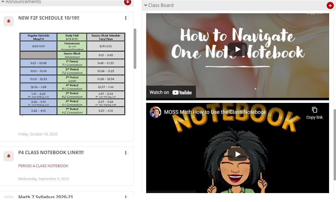 menelson511's tweet photo. Special Shout-Out to Angelica Moss @mossteachlead for her AMAZING YouTube Teaching Channel and also her use of the Announcement and Class Board areas in CTLS. They are very interactive and informative for Ss! @PalmerMiddle #CobbInTech #CTLSLearn https://t.co/krEH4AmMkZ