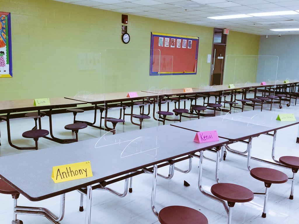 akaMsHolly's tweet photo. All set up for gifted testing that's COVID safe! Can't wait to see what these geniuses can do♥️ https://t.co/8bCWmHKZmP