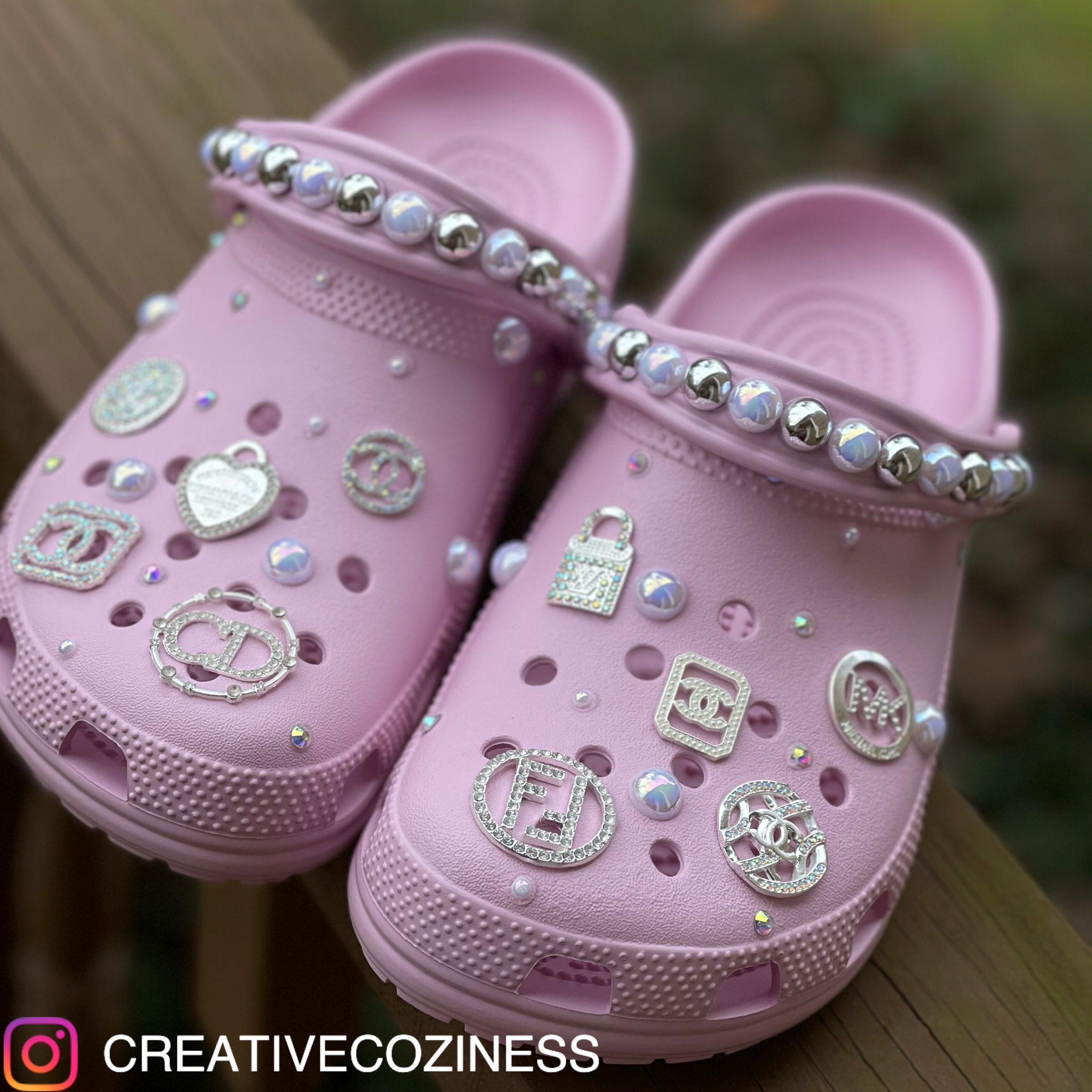 CozyCreations - Shop “ Crazy Color Cozy “ Charmed Crocs