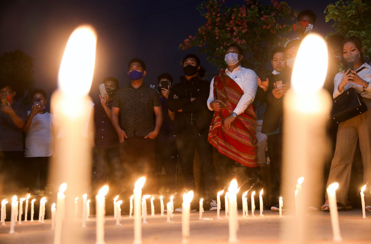 Myanmar security forces fatally shot a 7-yr-old girl while she was sitting on her father's lap at home, her family says.

She's believed to be the youngest victim of Myanmar's military-led crackdown so far.

Activists say at least 261 people have been killed since the Feb 1 coup.