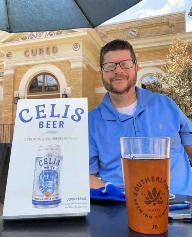 impactnews_sa's tweet photo. Local author/journalist Travis Poling talks with @ruinationpress about his new book that profiles late Belgian native and Texas beer pioneer Pierre Celis of @CelisBeers 
https://t.co/KQKefP2sNR https://t.co/2iEb0Oa45p