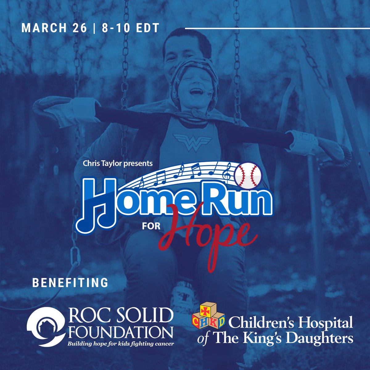 _CHKD's tweet photo. Home Run for Hope is TONIGHT! A $40 donation gets you an all-access pass to virtual performances from country music stars @BradPaisley, @ScottyMcCreery, @jakeowen, and more while benefitting #CHKD and @rocsolidfnd. #HomeRun4Hope #HR4Hope

Get tickets | https://t.co/1FNtbXQ1Pg. https://t.co/CMSF55F0GT