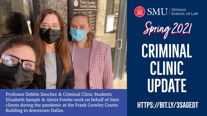 We have some great work being done by our students &amp; professors in the Criminal Clinic! Invaluable experience helping real clients @SMULawClinic &amp; such a benefit to the community. Read more: bit.ly/3saGeDT
