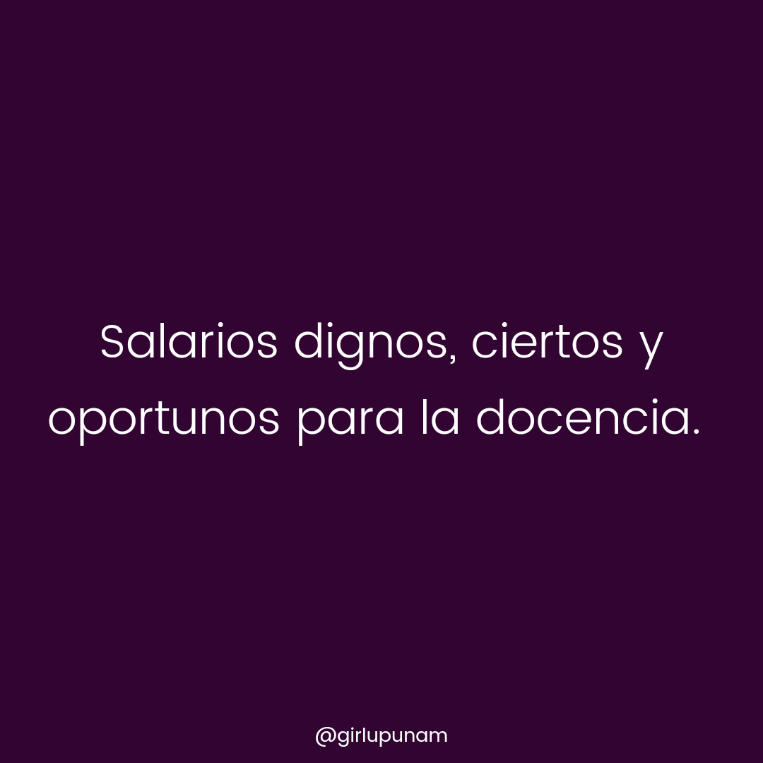 girlupunam's tweet photo. No podemos seguir permitiendo que el personal docente no sea respetado, como comunidad demostrémonos unidxs.

#UNAMSíSeDetiene
#UNAMnopaga #SalarioDigno #DerechoNosCensura https://t.co/kdb7T2zKz2