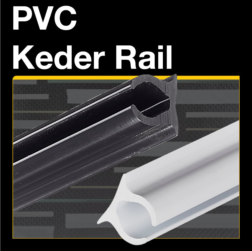 Keder Solutions on X: For a durable, flexible and attractive option, we  offer single, double and triple PVC keder rails. Light, durable and perfect  for any marine or outdoor structure. Call today