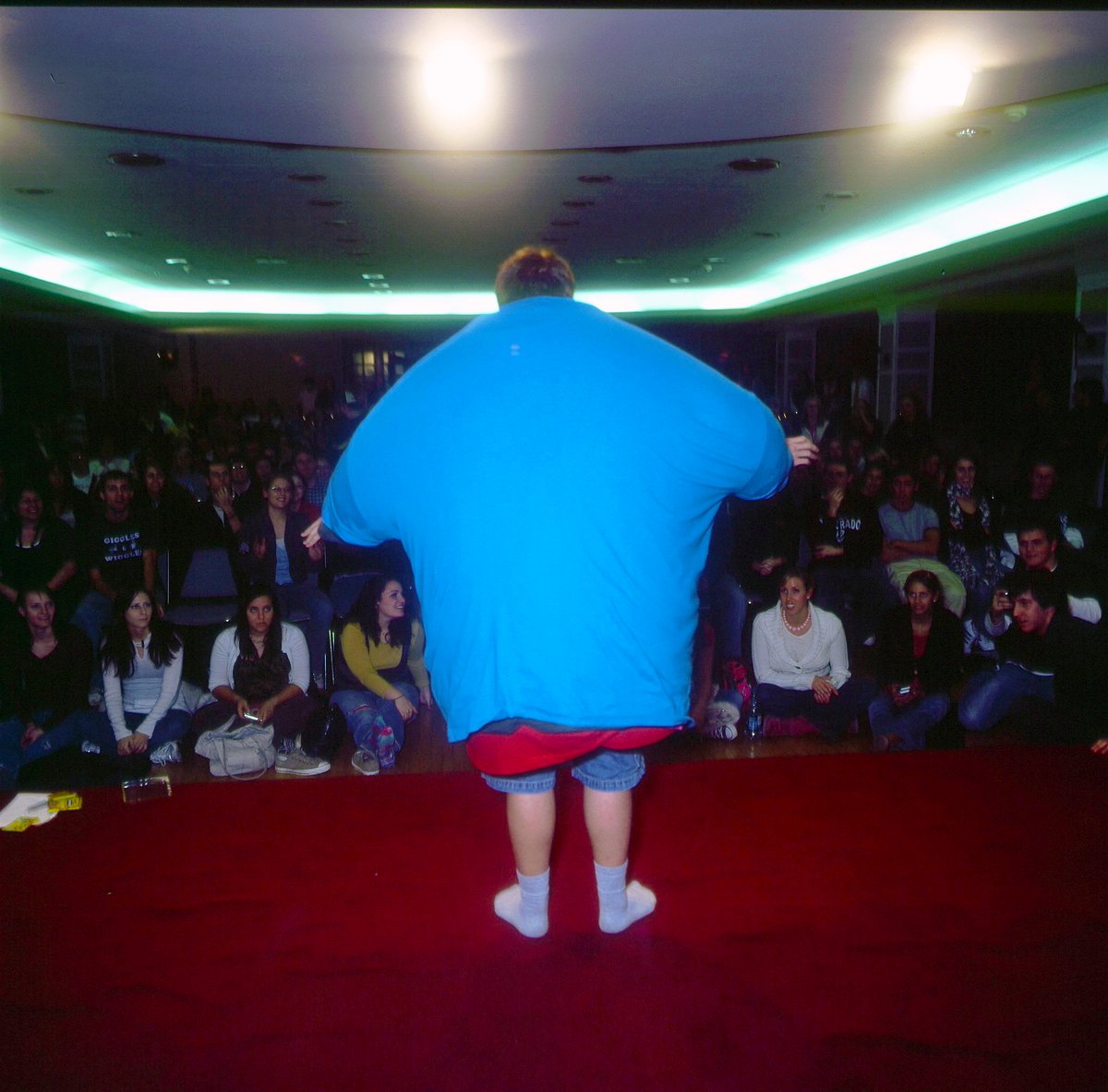 GoodAaron's tweet photo. FUN FACT: In college, I broke the Guinness World Record for most T-Shirts Worn at Once by a Single Human Being. 

It's been pointed out these photos no longer exist online anymore... so here there are.  My life is strange! https://t.co/GVgj00uy1B