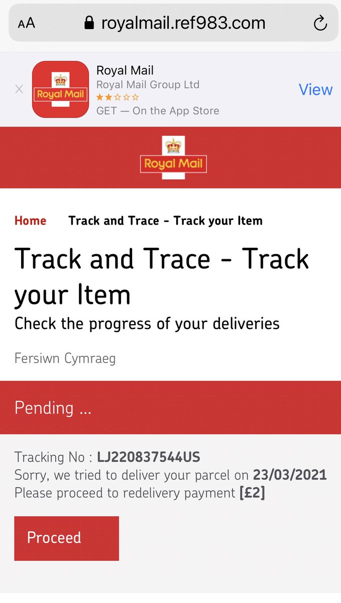 PoshNewton's tweet photo. I take this is a scam, I was working at home all day &amp; the website is fake! @PostOffice @PostOfficeNews @NTSscamsteam @thinkjessica #scam #post #text #message https://t.co/rh4u4Dk66b