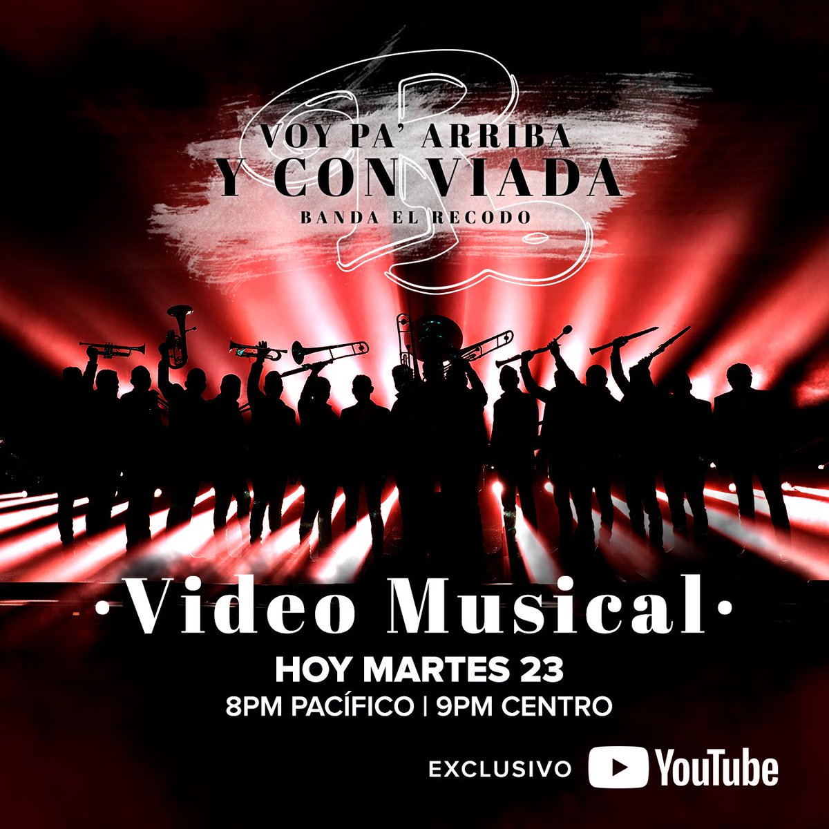 ElRecodoOficial's tweet photo. 🔴Hoy no te pierdas el VIDEO MUSICAL de VOY PA’ ARRIBA Y CON VIADA... ¡Esta noche en nuestro canal de YouTube! 🔥 https://t.co/dyK67xxGDE