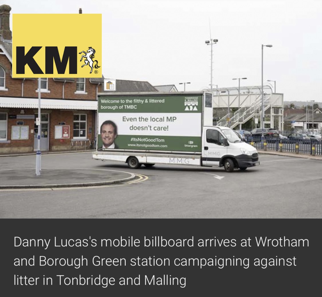 Littergram's tweet photo. Thanks to the signatures of over 800 #TMBC residents and news coverage by @KM_newsroom of our #ItsNotGoodTom campaign https://t.co/KweNV5lvHV, the local MP has now made a commitment to get involved. See the letter sent to him today here - https://t.co/gqU2q0djB7 https://t.co/c74ePl4ixL