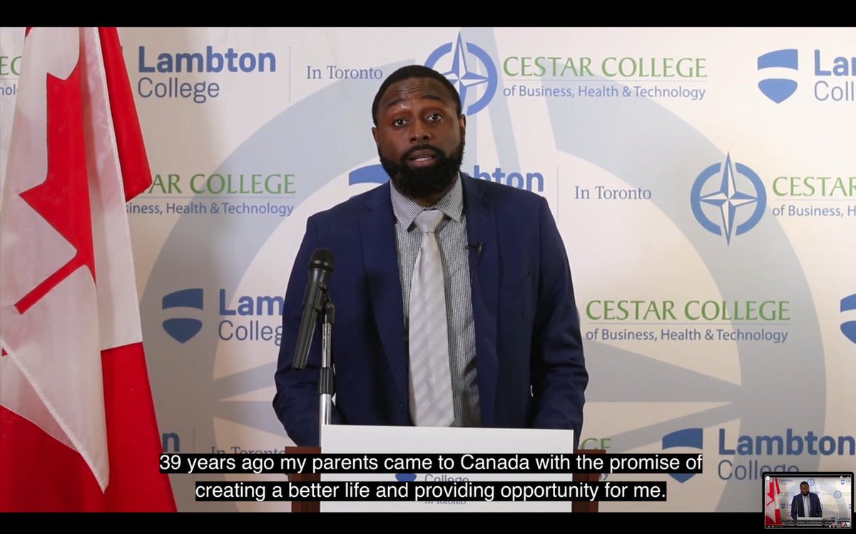 KurtMichael_Dee's tweet photo. In the fall of 2017,I had a discussion with 2 mentors about presenting more. Since then,I’ve tried to take on 1 yearly challenge. Thank you @LambtonToronto @Cestar_College for the opportunity to address the 🎓 class as a convocation guest speaker. It was an honour. #SmallStrides https://t.co/Uifke4QyL3