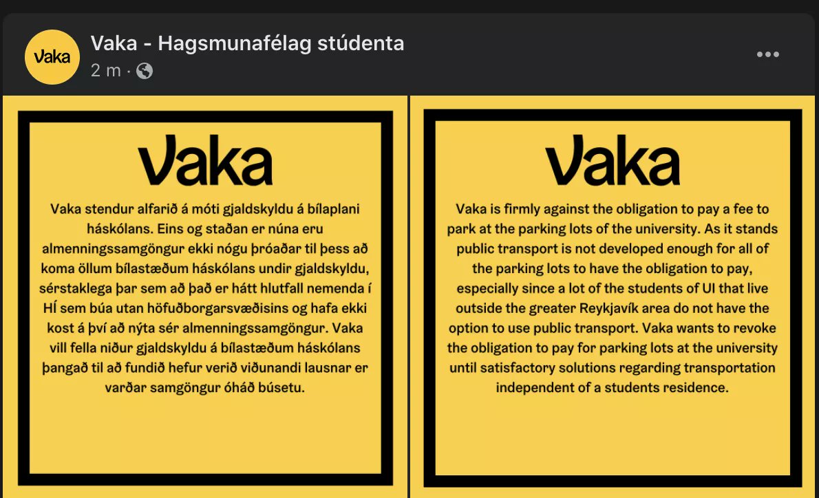 SigurborgOsk's tweet photo. Þetta er hagsmunagæsla fyrir bílaiðnaðinn, ekki stúdenta. https://t.co/dJAU2IXsSE