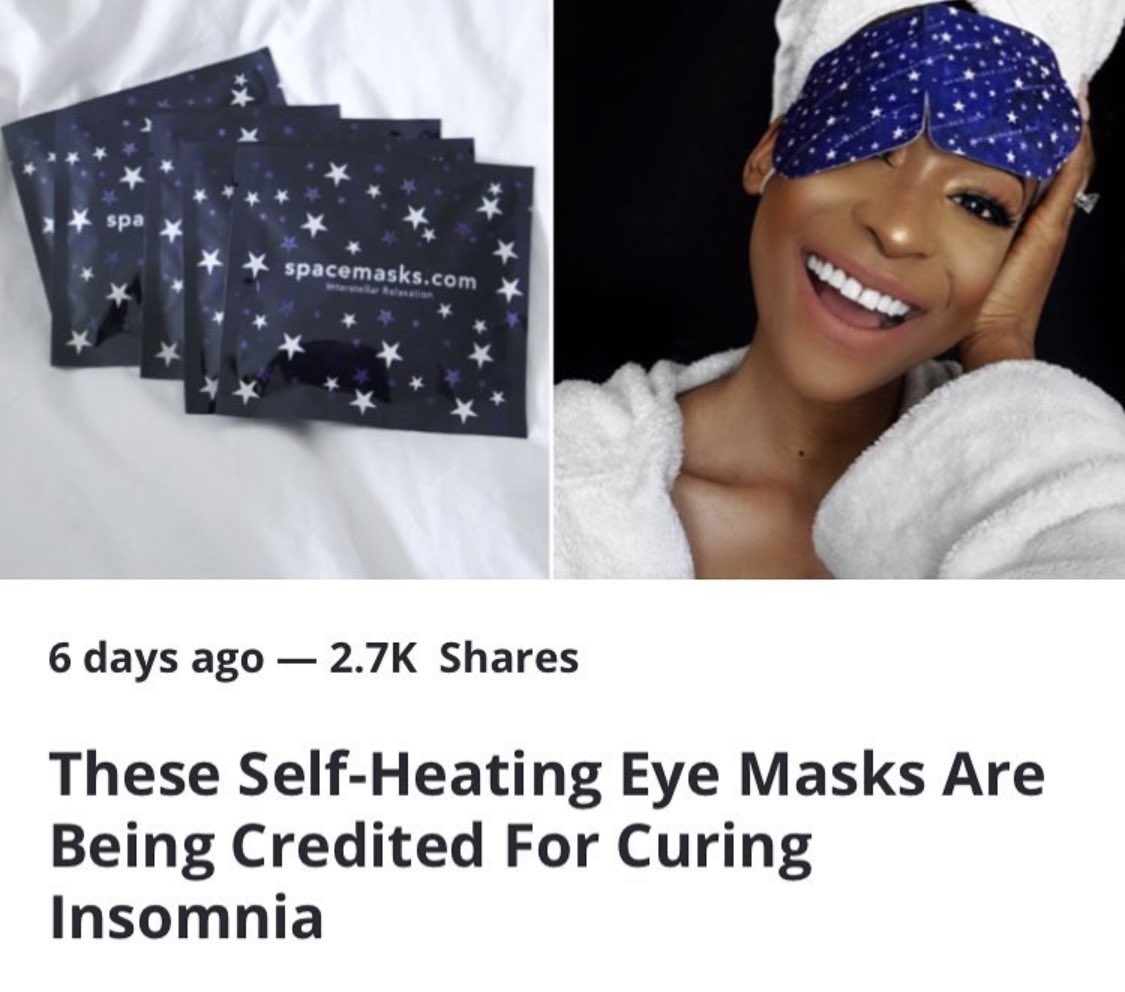 BeautyFreshLtd's tweet photo. BACK IN STOCK! ✨Spacemasks Original Jasmine scented eye masks come in packs of 5 that block out light and helps to switch off your brain as you drift into dreamland.

Shop here: https://t.co/TbIfq7QO7C

#spacemasks #eyemask #eyemasks #sleeptime #night #bettersleep #heatedeyemask https://t.co/t9OFcuJPsh