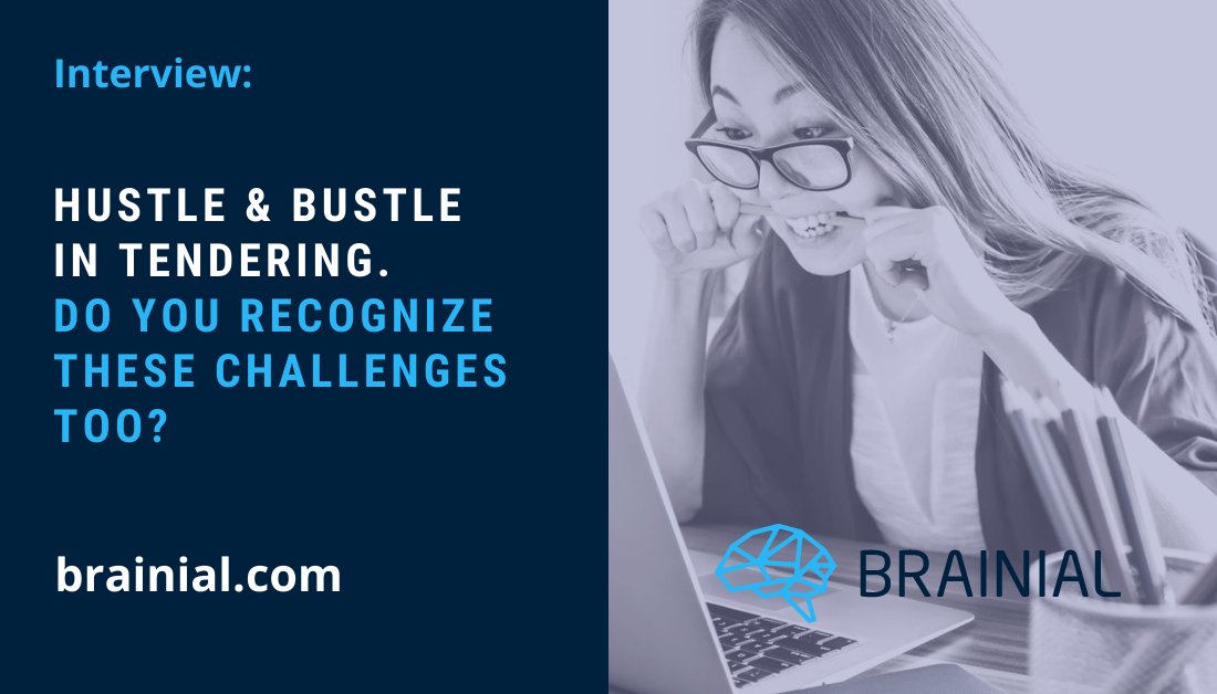 Hustle & bustle in tendering. Do you recognize these challenges too? brainial.com/hustle-bustle-…

@qnaayen published a new blog post, please let us know what you think.

#smarttendering #bidmanagement #bidwriting #biddingprocess #tendermanagement #tenderwriting #tendering #ai
