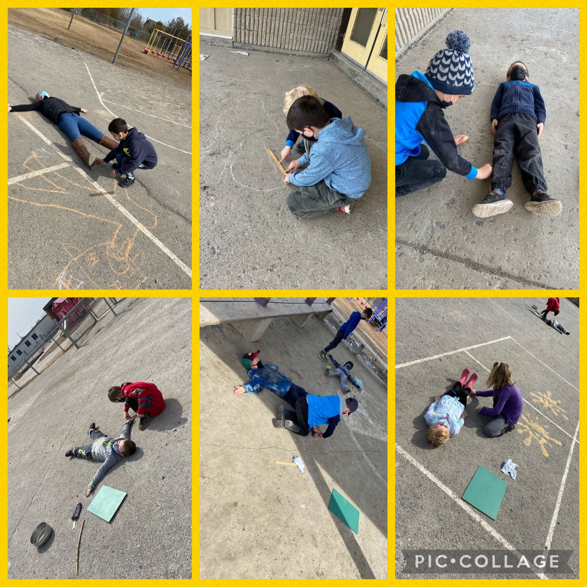 Math is so much better outside! ☀️ <a href="/alcdsb_olmc/">Our Lady Mt Carmel</a>