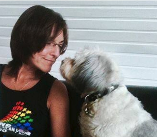 ANO07's tweet photo. Yes, today is #NationalPuppyDay who knew? Here're 2 old #tbt #images of Kimba the #rescuedog &amp; extended family dog. She was sweet &amp; a handfull in the same time. (also my all-time favorite #JCPride t-shirt :-)) https://t.co/ko1g4tDUDH
