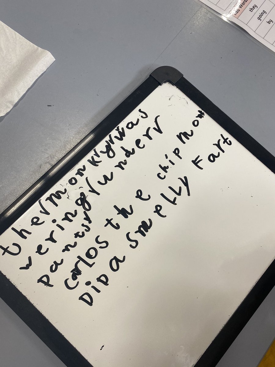 BNWPS_Lisa's tweet photo. ‘Hold a sentence’ to help us with conventions- capital letters for the beginning of the sentence and for proper nouns. 🤠 https://t.co/6kNxzgSWJO