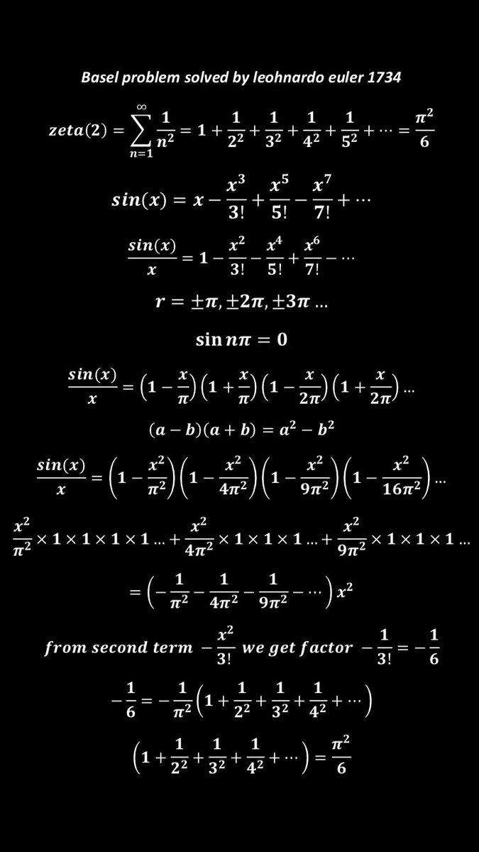 Euler identity and Basel problem 
Prepared by Muhammad ali