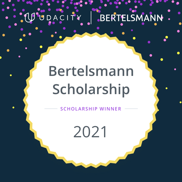 nandex777's tweet photo. Thank you again #Udacity and #bertelsmann for this new opportunity to continue learning in this 2nd phase for AI Product Management and getting the possibility to be in touch with the Udacity community. It's a great honor to become one of the 150 selected scholars among 5000. https://t.co/XWQVi43IWQ
