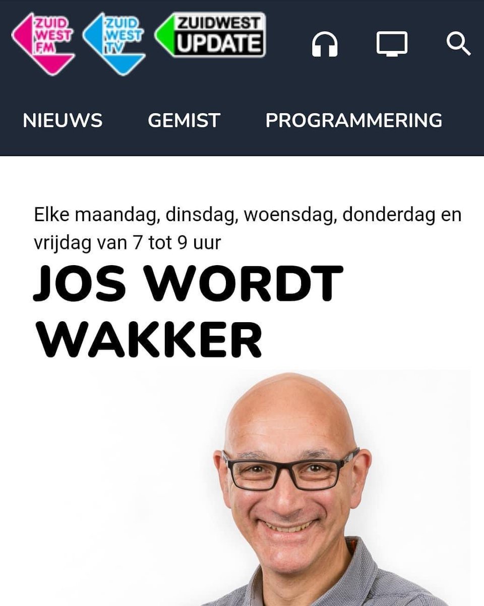 Op 24/3 interviewt @josgeelhoed om 08.10 en 08.20 uur de voorzitter van Stichting Energietransitie Bergen op Zoom, Wim van den Bergh, in het radioprogramma Jos Wordt Wakker🎧🎤

Luister je mee? #joswordtwakker <a href="/ZuidWestFM/">ZuidWestFM</a>