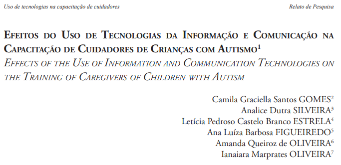 EcceInct's tweet photo. Estudo de pesquisadoras vinculadas ao INCT avaliou os efeitos do uso de TICs na capacitação de cuidadores de crianças com autismo #inctecce #ecce2014 #article #tea #rbee

https://t.co/SHRfRkSHhd https://t.co/gv0wsZ5SB2