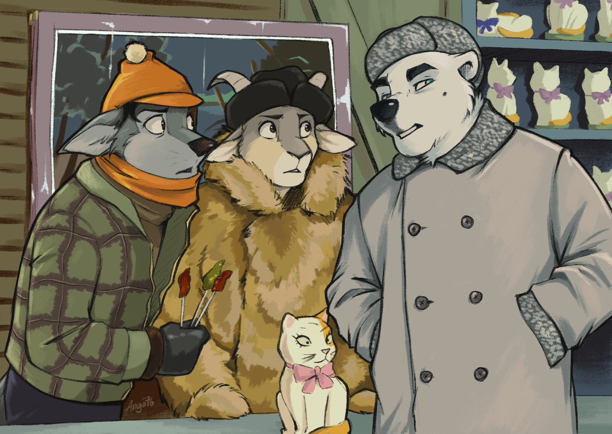 Redrawn screenshot from the old Soviet movie “Operation “Y””
