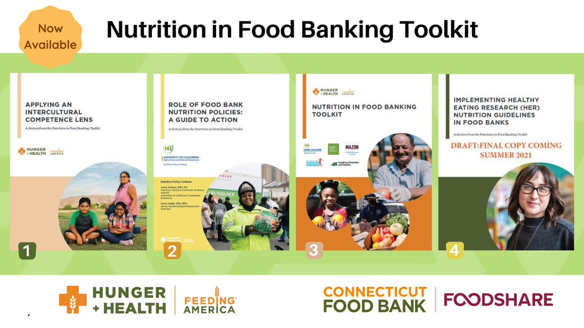 KatieSMartin's tweet photo. With national partners, food banks &amp; @FeedingAmerica, I was honored to help develop the Nutrition in Food Banking Toolkit, released today! The toolkit will help food banks &amp; pantries increase access to healthy food. https://t.co/qKHHgpc70E 
@HEResearch @UConnRuddCenter @PHAnews https://t.co/SMr97b64Vd