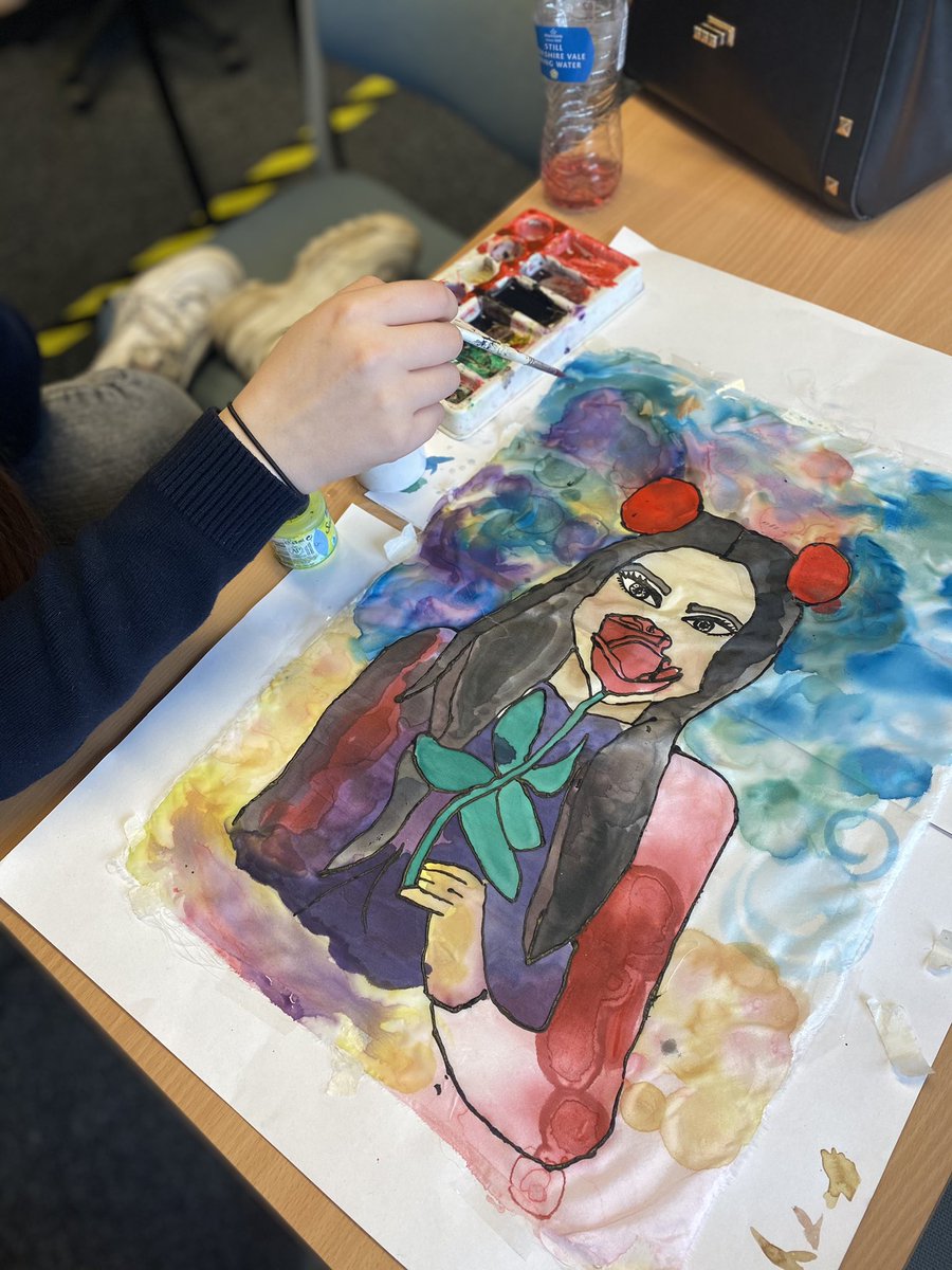 just_suze's tweet photo. Such beautiful work from Chelsea @pl_learning @bolton_pru 

Hopefully all going towards her Arts Award

 #artsaward #art #silkpainting https://t.co/pDVNrj6sSK