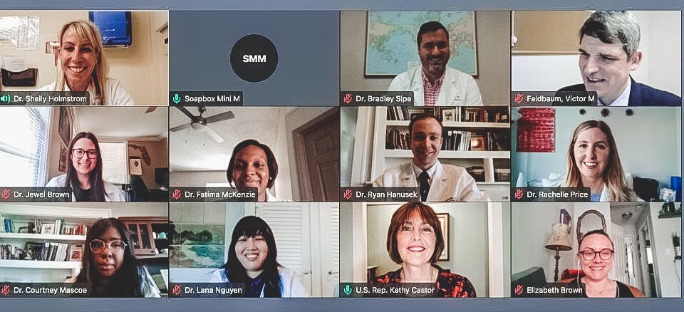 Such a great experience meeting with <a href="/USRepKCastor/">U.S. Rep. Kathy Castor</a> and other #obgynadvocates to talk about combatting the #maternalmortality crisis and stopping impending Medicare payment cuts! Can’t wait to [hopefully] meet in person next year! #CLC2021 #ObGynAction <a href="/USFObGyn/">USFObGynResidency</a> @BayfrontHealth