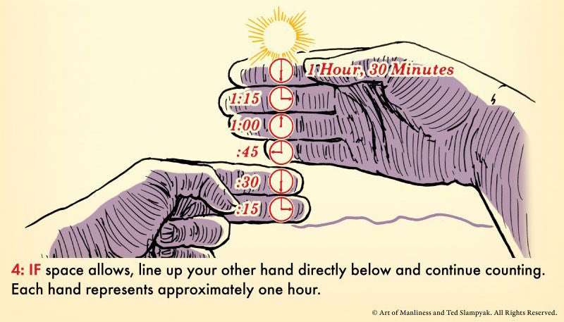 JoseCotesG's tweet photo. How to measure remaining daylight with your hand. 👌🏻 https://t.co/UymleLm4nb