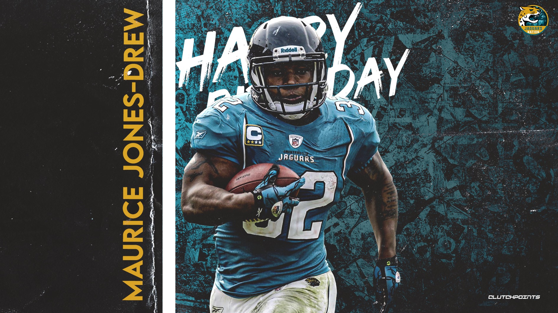Join Jaguars Nation in greeting Maurice Jones-Drew a happy 36th birthday! 