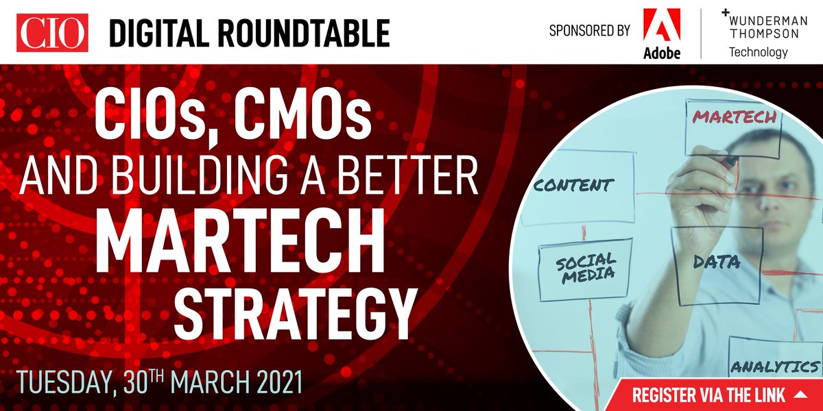 IDC says "Superior customer experiences through the collaboration between CIOs, CMOs...will create the loyalty and customer satisfaction organizations need to succeed in the coming years.” Meet, share and discuss at this latest CIO roundtable: buff.ly/3b8orqQ #CIO