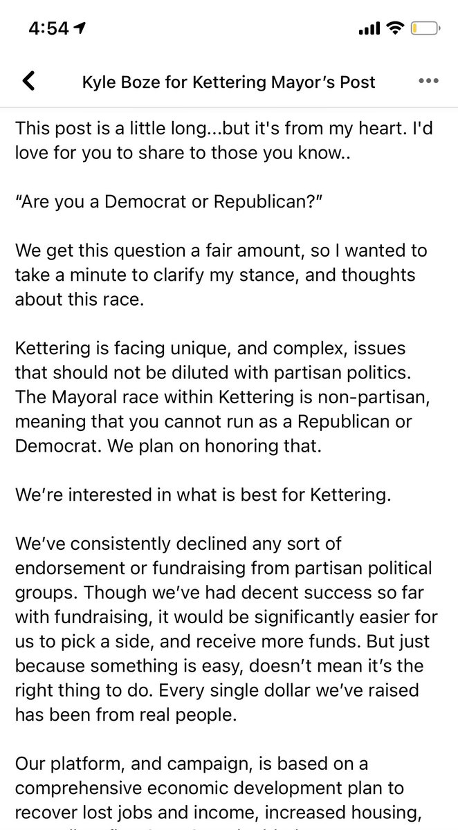 kyleboze's tweet photo. I get asked all the time about political affiliation. I wanted to speak from the heart. https://t.co/OAXTTEIsCg