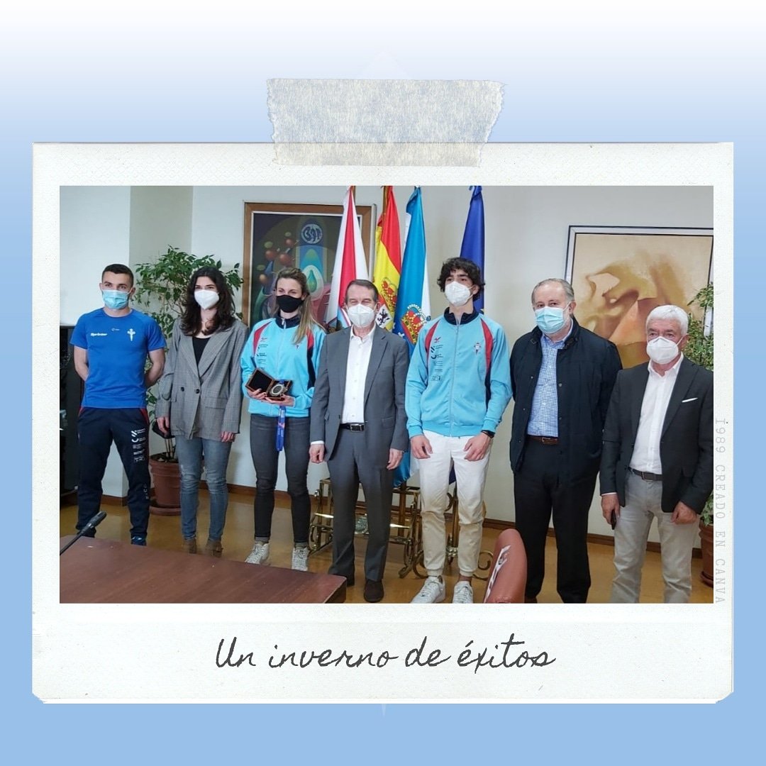💙 No día de hoxe Alice Finot, Pedro Vázquez e <a href="/ManuAgeitos0/">Ageitos</a> foron recibos no Concello de Vigo
.
🏆 O alcalde <a href="/abelcaballero/">Abel Caballero</a> e o concellal de Deportes Manel Fernández felicitáronlles polos éxitos acadados nesta tempada invernal
.
🔥 Unha homenaxe o traballo constante d@s nos@s