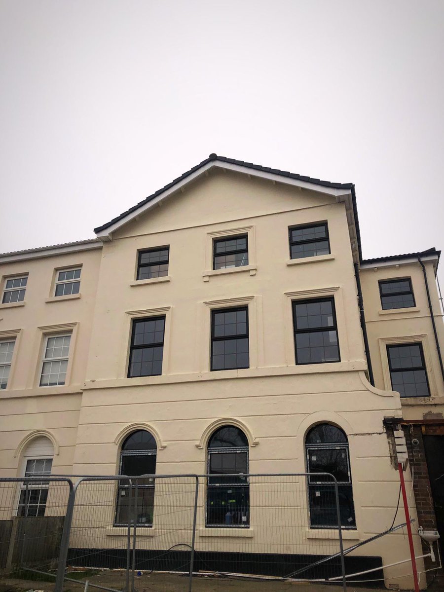 HMSinfo's tweet photo. Our refurbishment project for our client @WirralFunerals   is starting to take shape now, the team are gently restoring this building in Birkenhead into a new funeral chapel with 4 private apartments. 

#restoration #loveconstruction #refurbishment https://t.co/WLVGuhxHmU