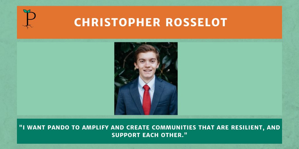PandoMap's tweet photo. And finally, introducing Christopher~ He helped start Pando last April, and is the Team Lead! 

Visit https://t.co/aXCsmu4VSO
#Pando #PandoMap #ResourceFull #GroundBreakers #ResourceMap https://t.co/mq3pON9dQW