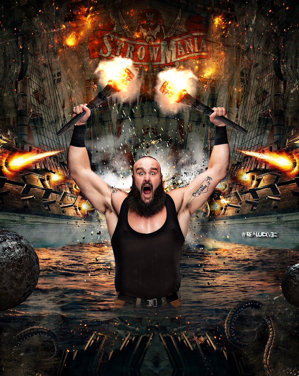 realudovic's tweet photo. In 3 weeks #Wrestlemaniaย will become #StrowMania with The #MonsterAmongMen @BraunStrowman !
#Realudovic #WWE #WWERAWย #StrowmanExpress https://t.co/Awl37sBJTr