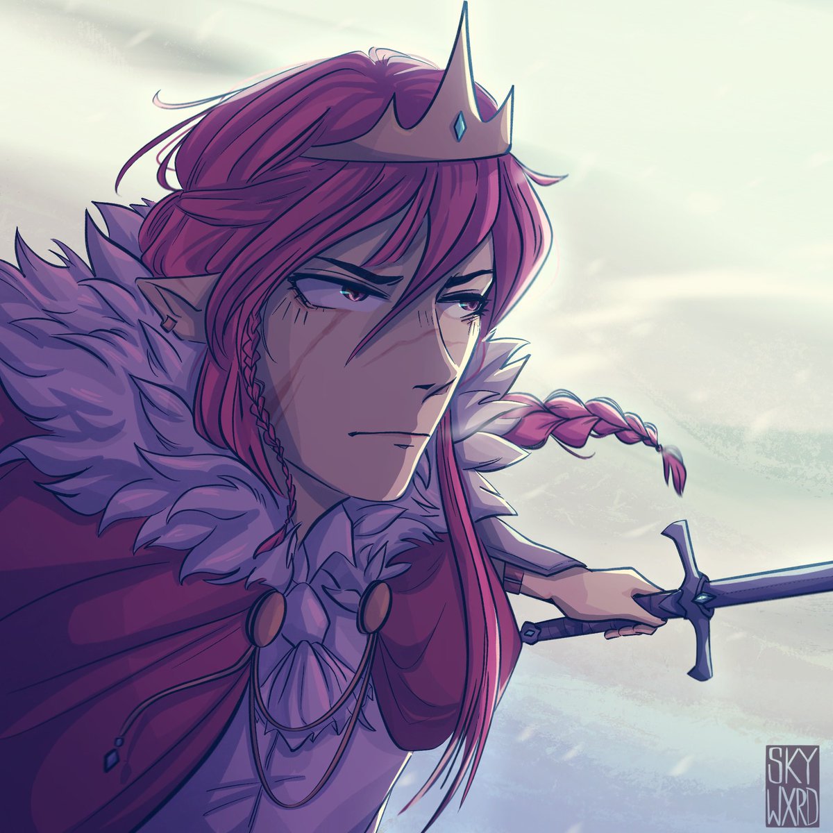cryptidcrowss's tweet photo. hi. have a technoblade. #technofanart https://t.co/qCfYDrY7mc